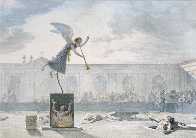 Dramatisierung des Fegefeuers, graviert von Francois Alexandre Villain, ca. 1820-30 von Antoine Jean Baptiste Thomas